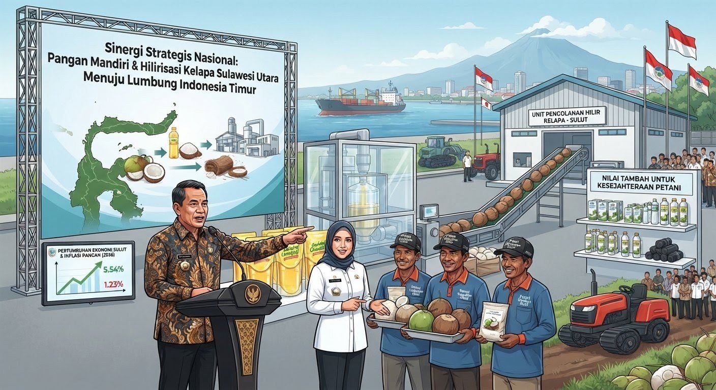 Dukung Program Strategis Nasional, Pemprov Sulut Perkuat Sinergi Penguatan Ketahanan Pangan dan Hilirisasi Sektor Unggulan